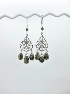 Olive: Pyrite Chandelier - e503