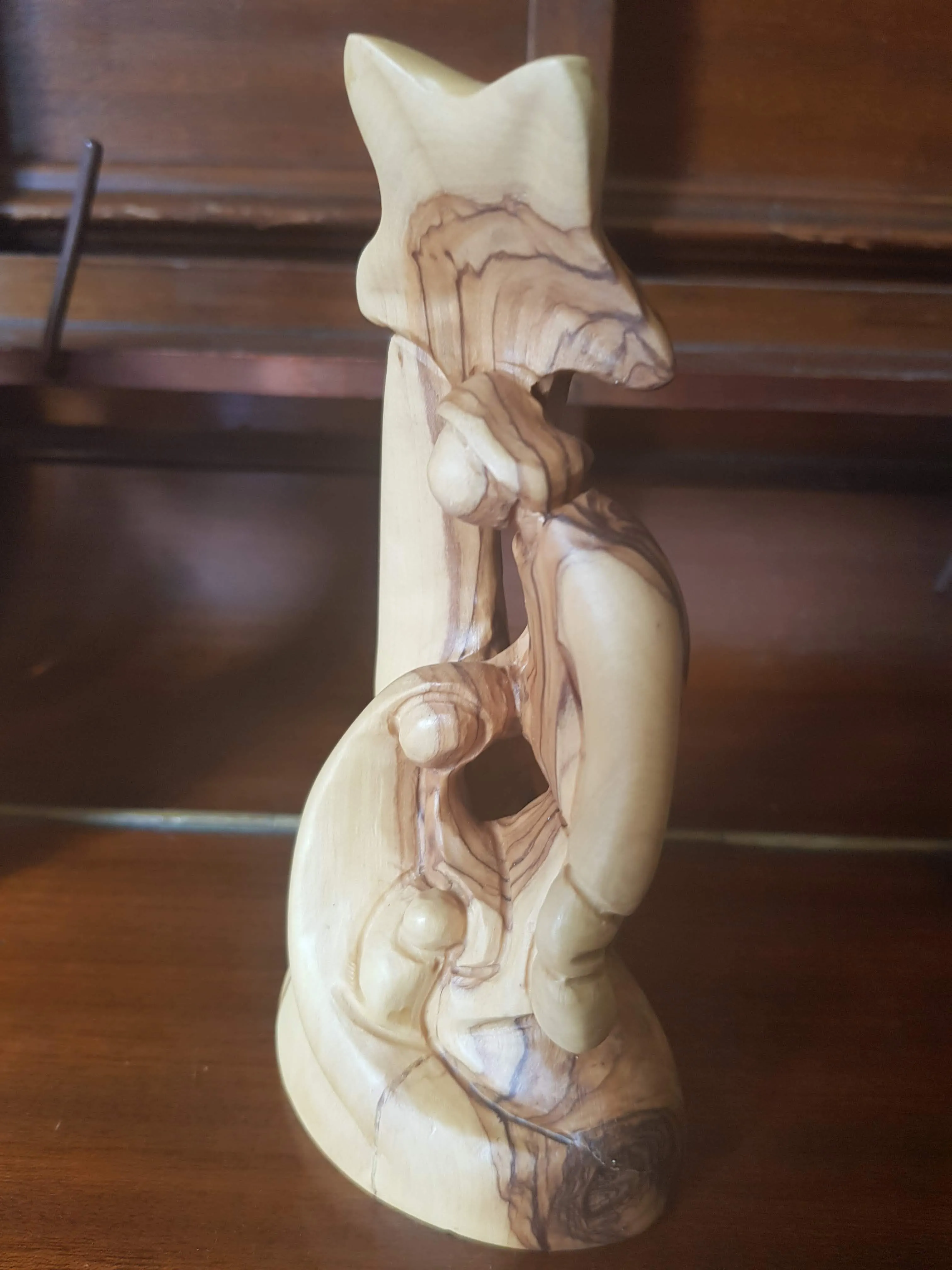 Olive Wood Sculpture from Bethlehem Holyland Sacred Family