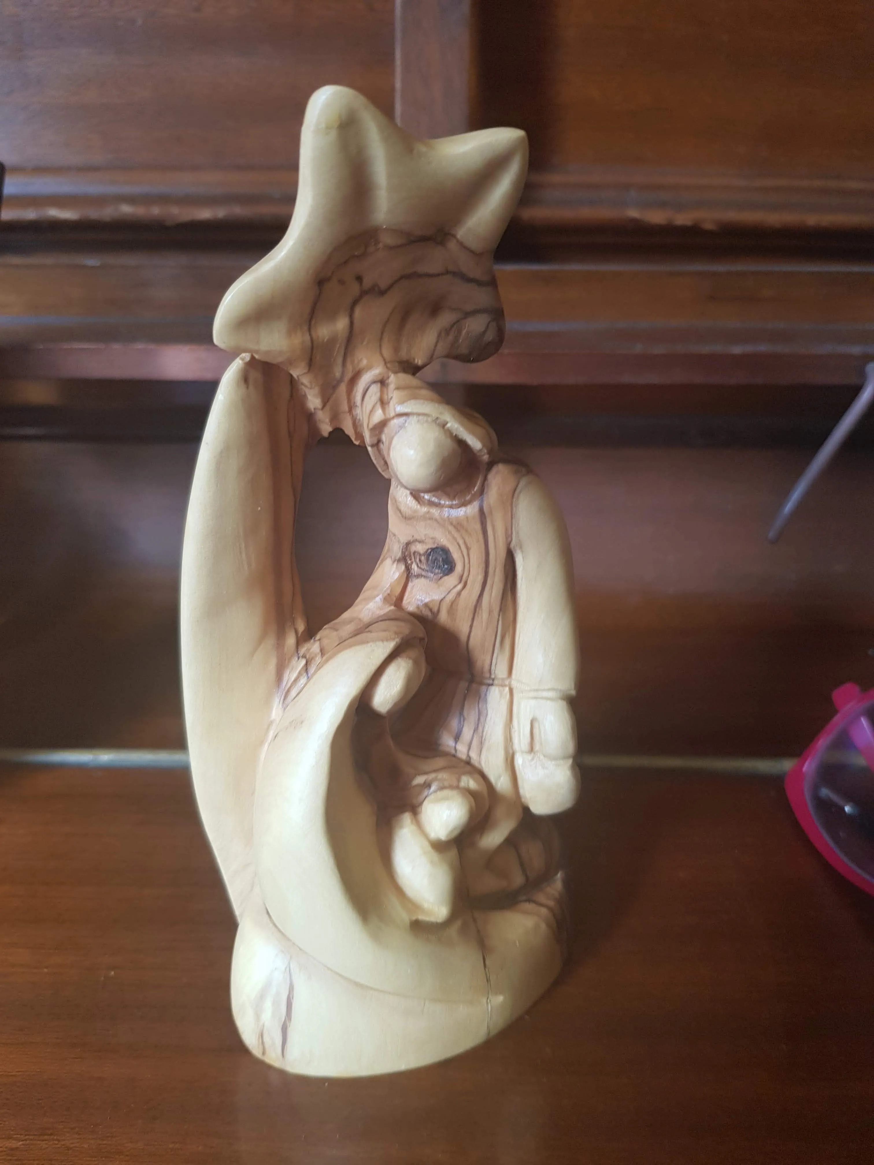 Olive Wood Sculpture from Bethlehem Holyland Sacred Family