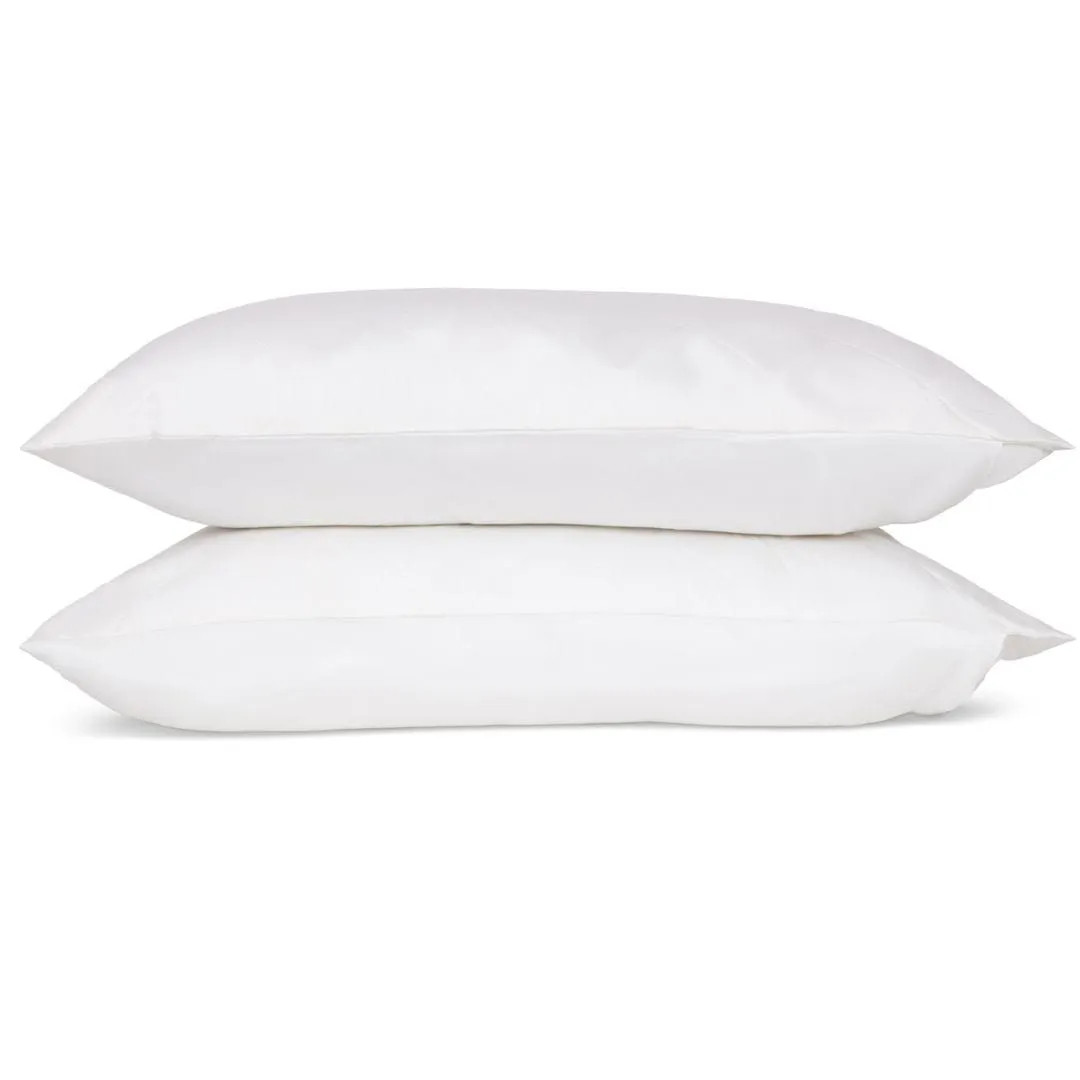 Organic Eucalyptus & Bamboo Pillow Protector | White