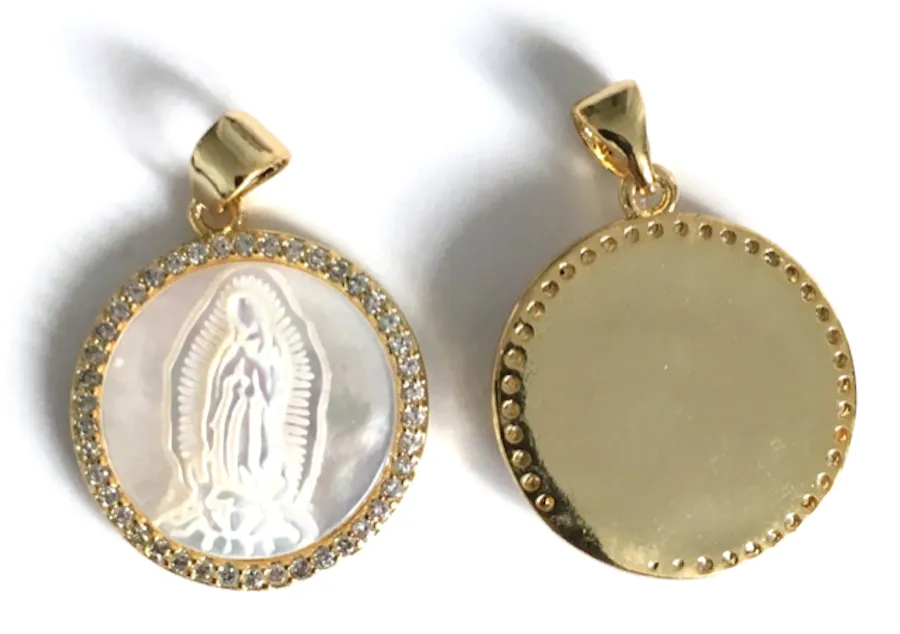 Our Lady of Guadalupe Shell Medallion