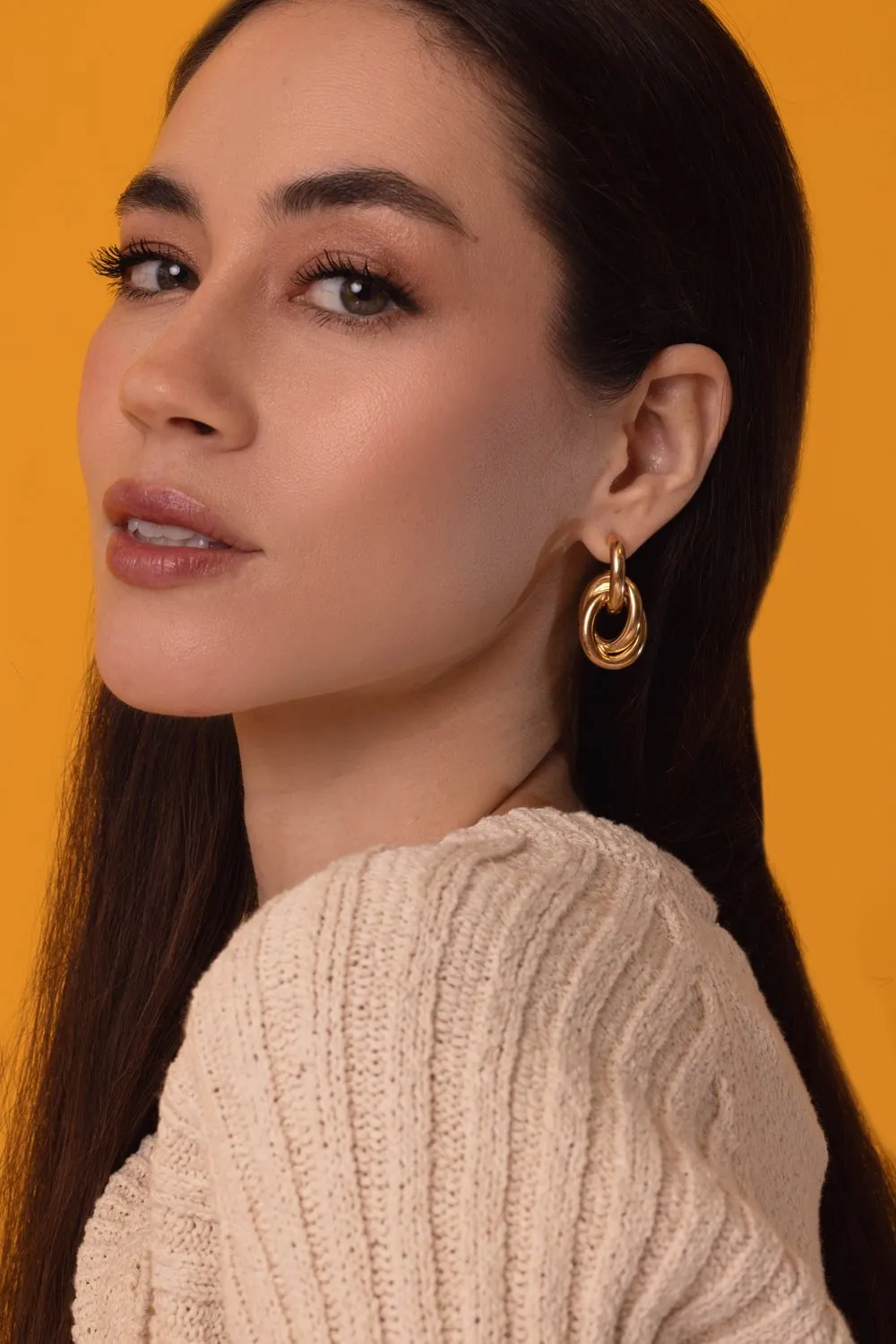 Oval Drop Earrings