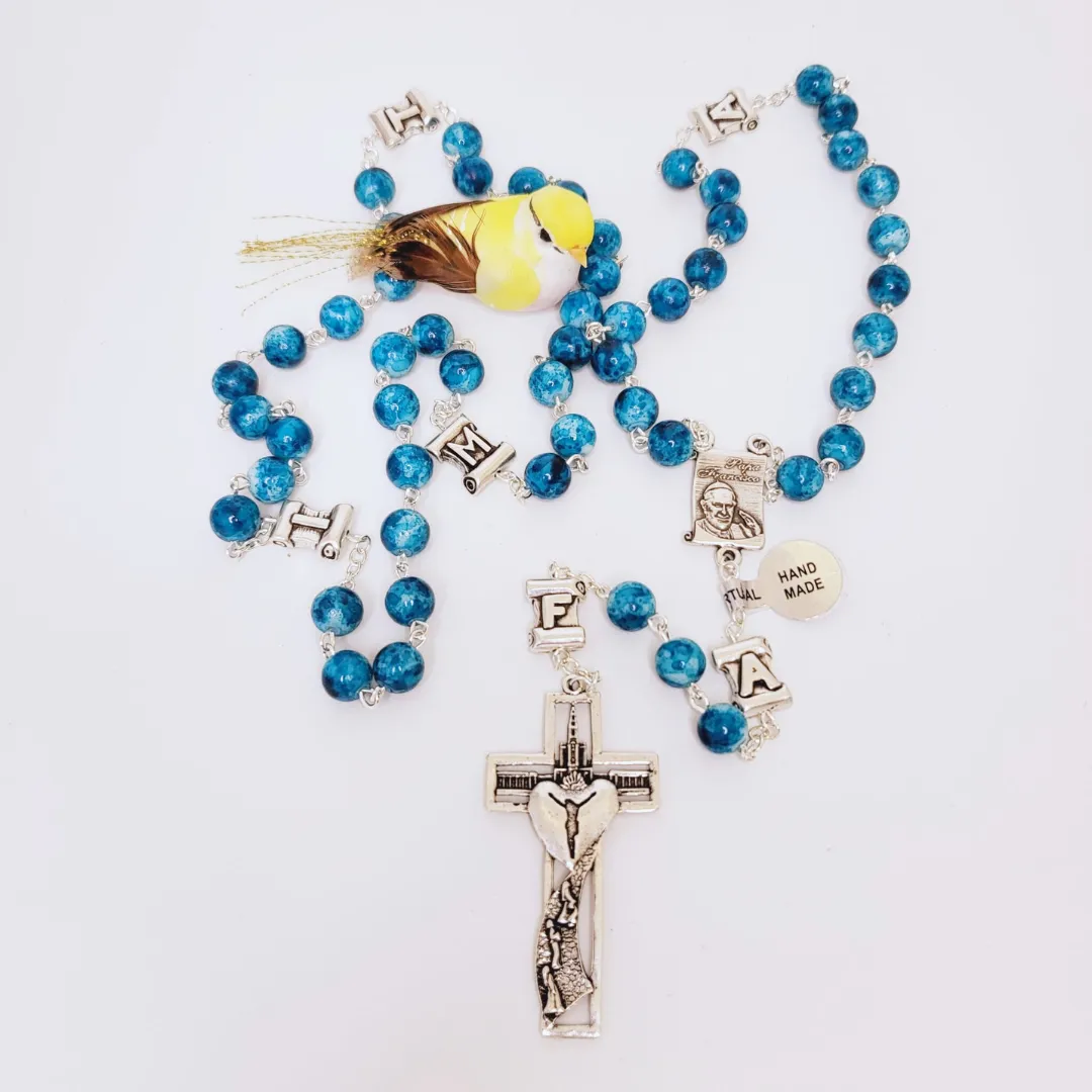 Pope Francis Blue Rosary