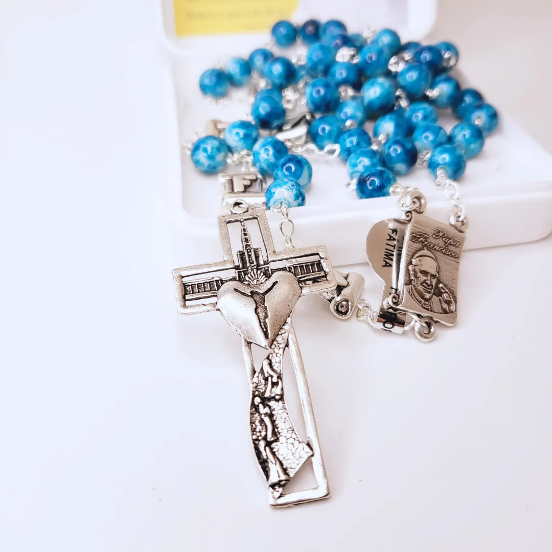 Pope Francis Blue Rosary