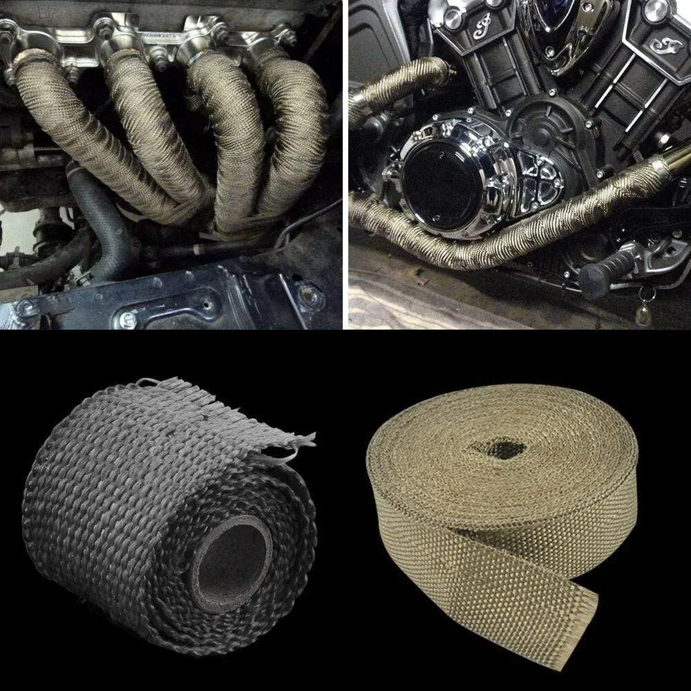 PQY - 50mm 1Meter Performance Exhaust Tape Manifold Downpipe Insulating Heat Wrap 2 inch PQY1901