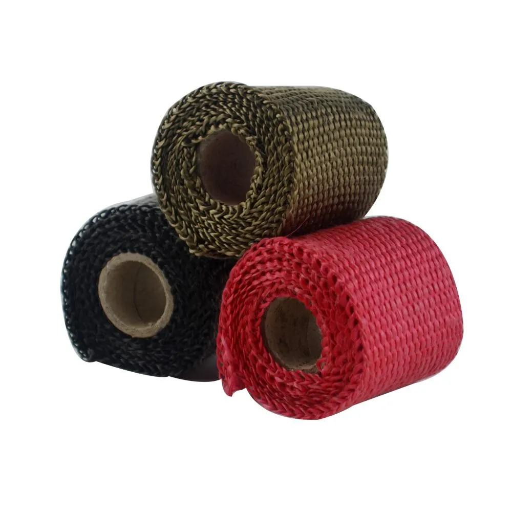 PQY - 50mm 1Meter Performance Exhaust Tape Manifold Downpipe Insulating Heat Wrap 2 inch PQY1901