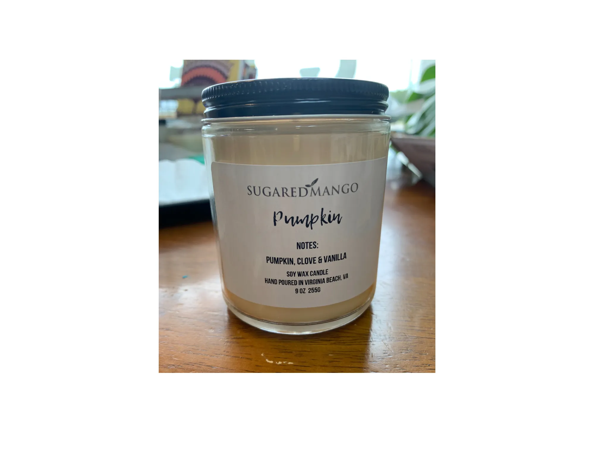 Pumpkin Scented Handcrafted Soy Candle