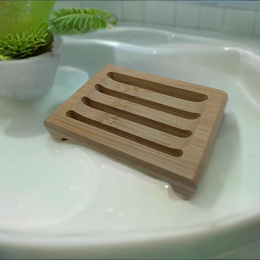 Raised Rectangle Bamboo dish