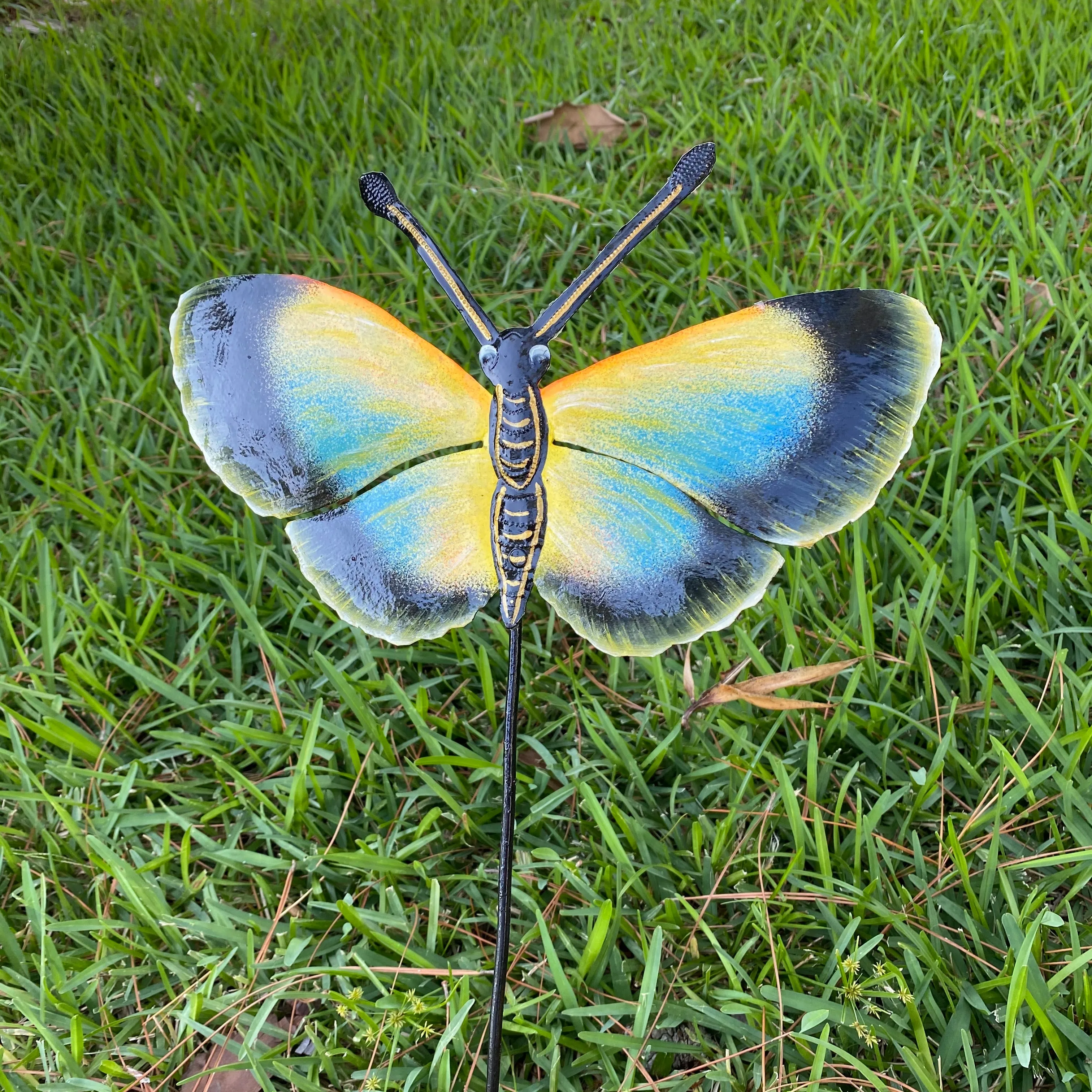 Realistic Butterfly Garden Stake