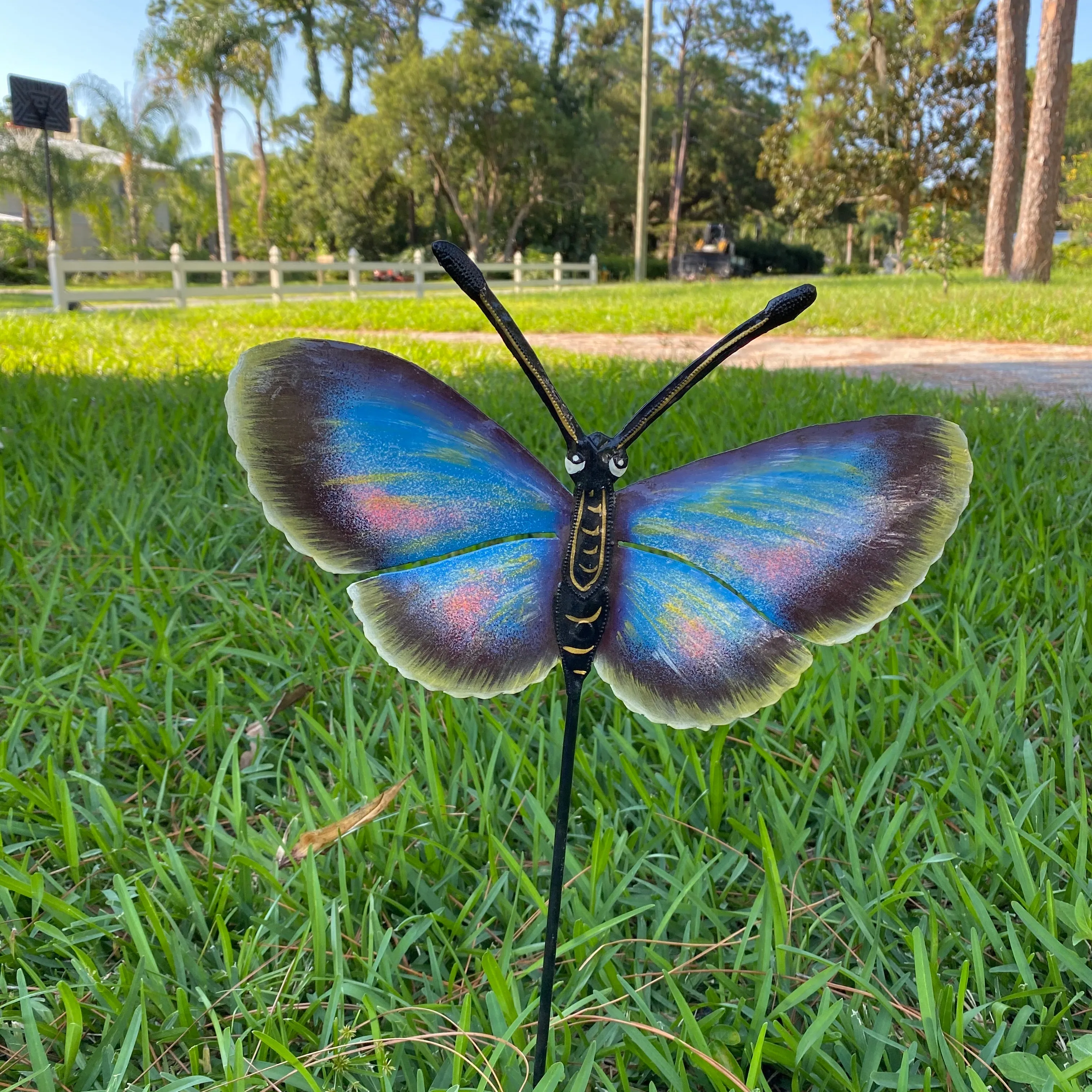 Realistic Butterfly Garden Stake