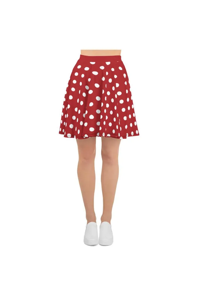 Red Polka Dot Skater Skirt