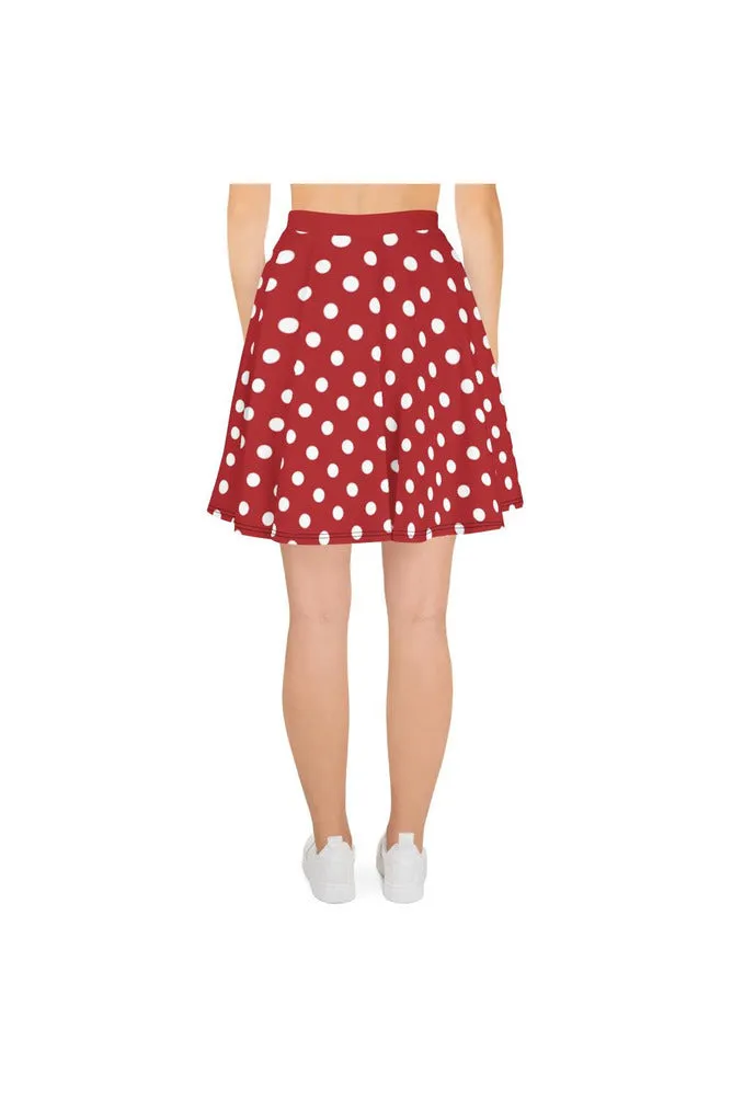 Red Polka Dot Skater Skirt