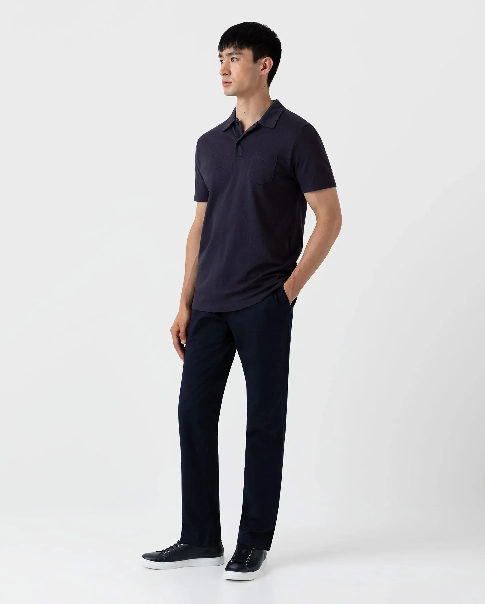 RIVIERA POLO SHIRT / NAVY