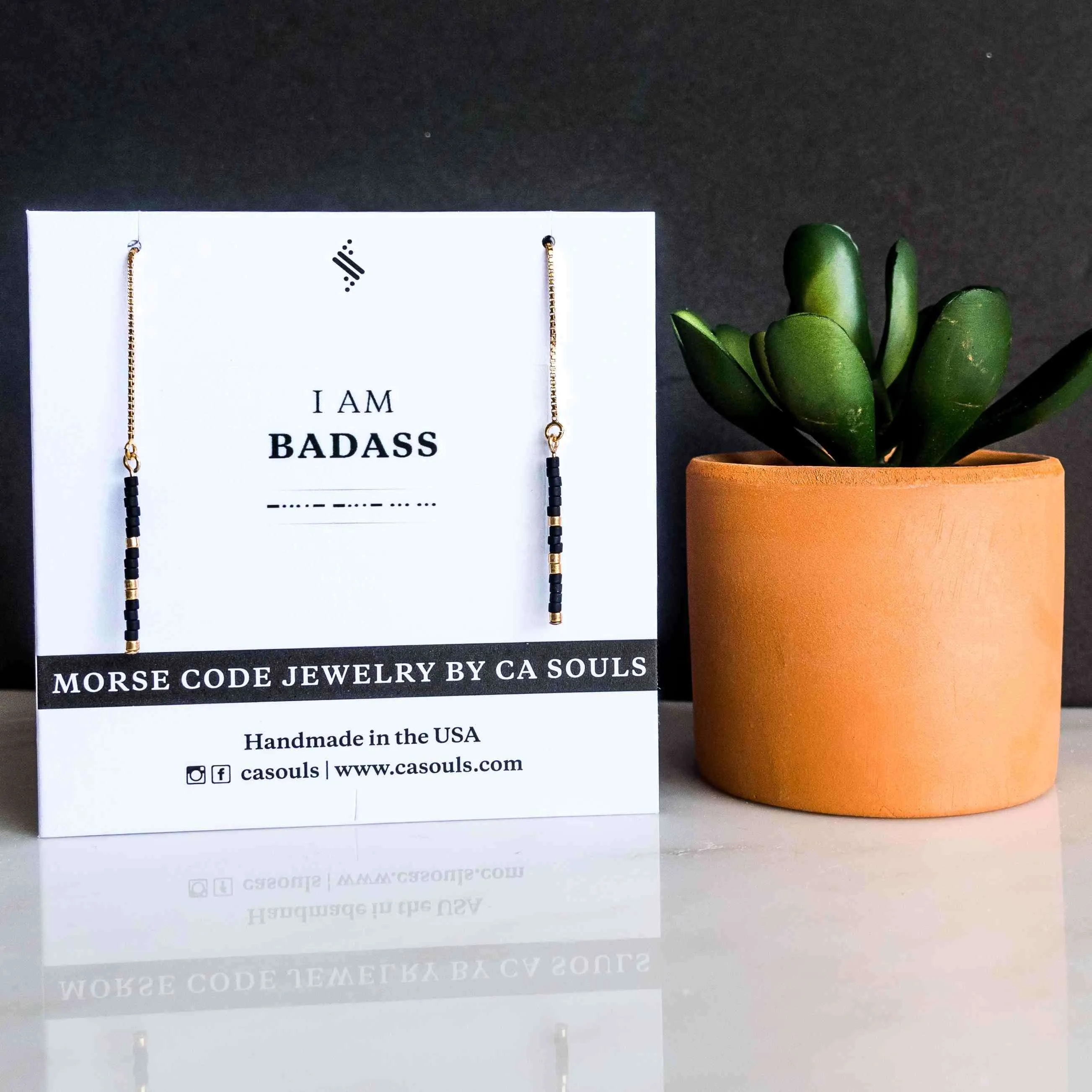 RUMI - MORSE CODE EARRINGS