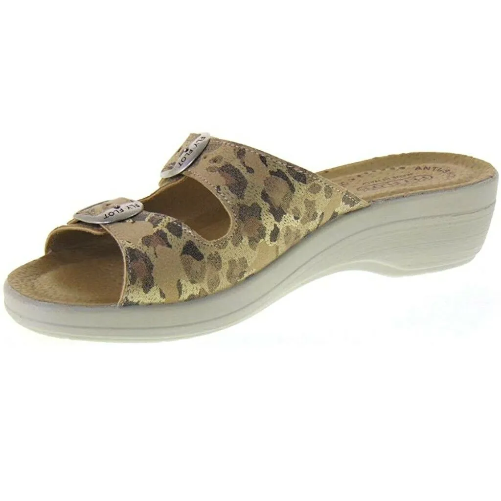 Scarpe da donna FLY FLOT - Art.T5C33JE - ciabatta doppia fibbia beige