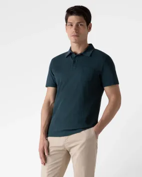 S/S RIVIERA POLO SHIRT / PEACOCK