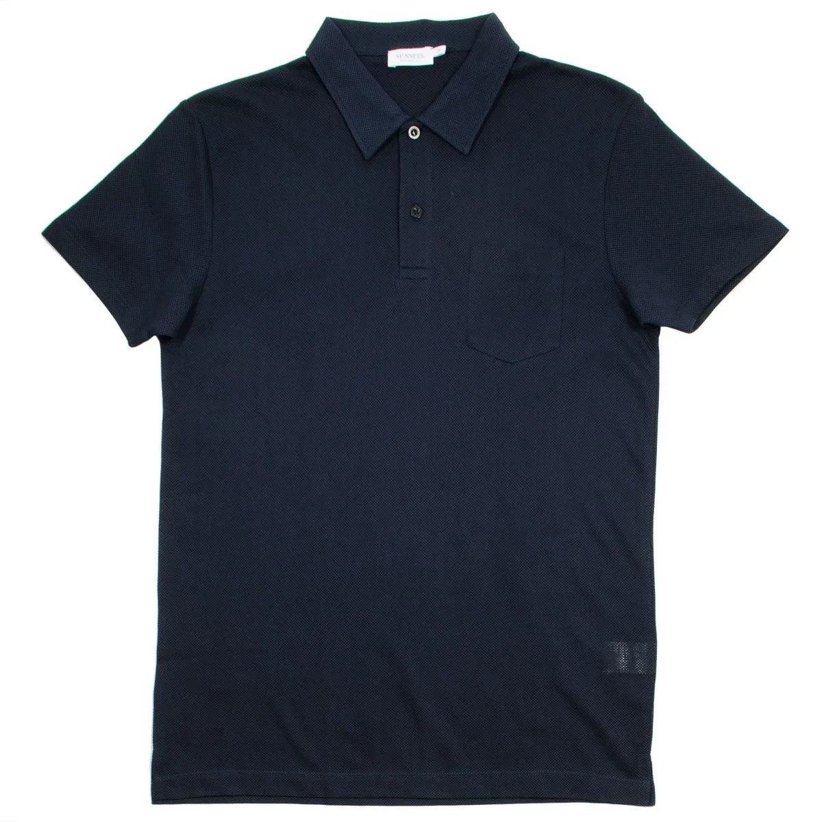 Sunspel - Short Sleeve Riviera Polo - Navy