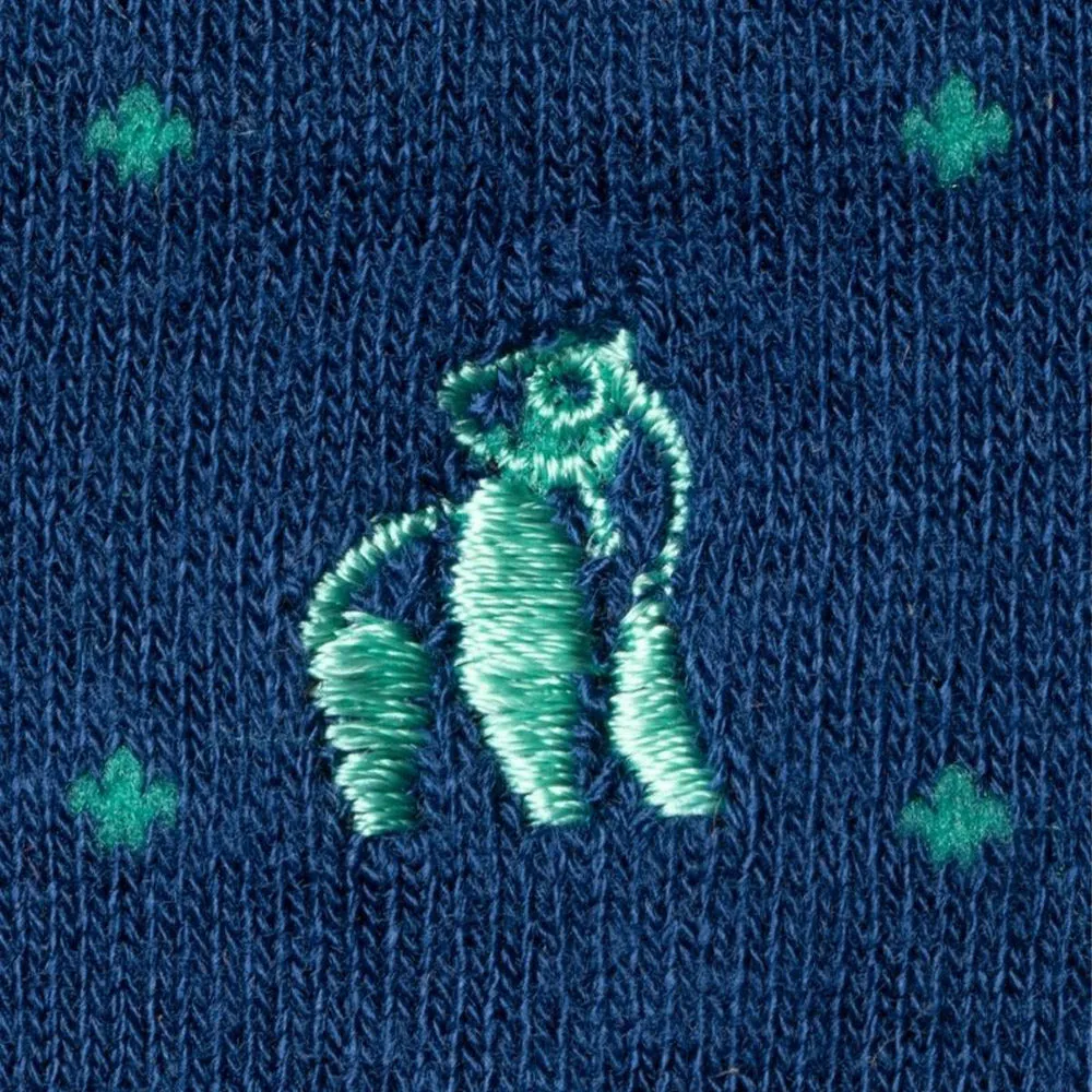 Swole Panda Bamboo Socks - Spotted Green