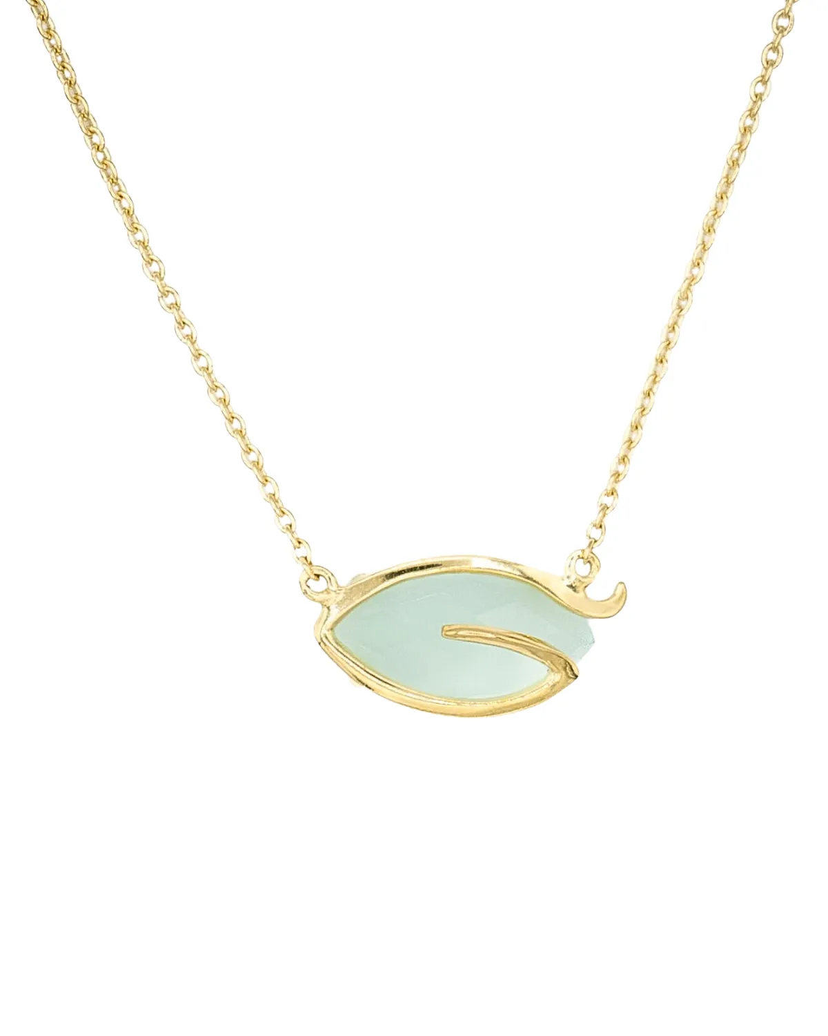 Take Flight Signature Necklace (Aqua Chalcedony)