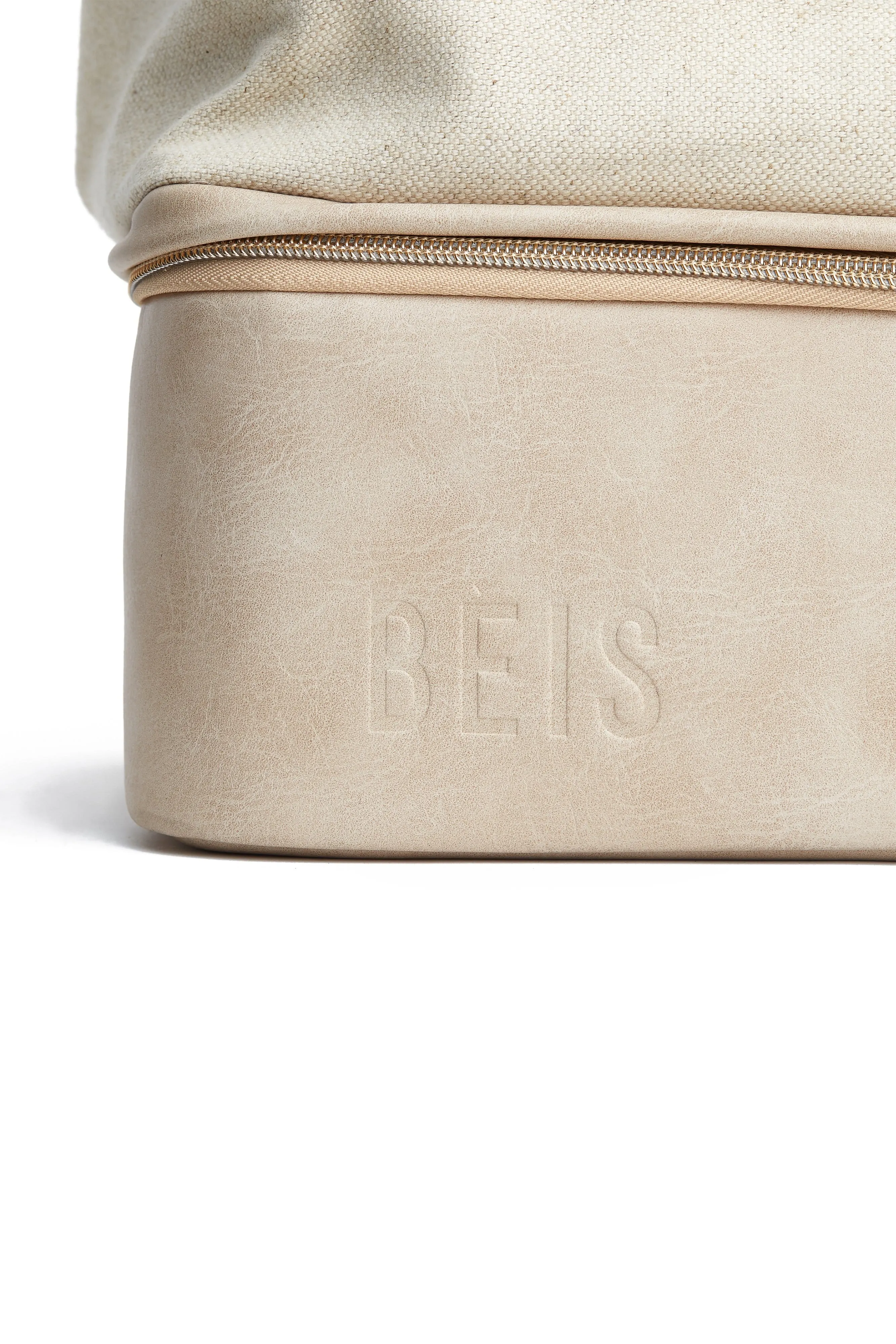 The Convertible Mini Weekender in Beige