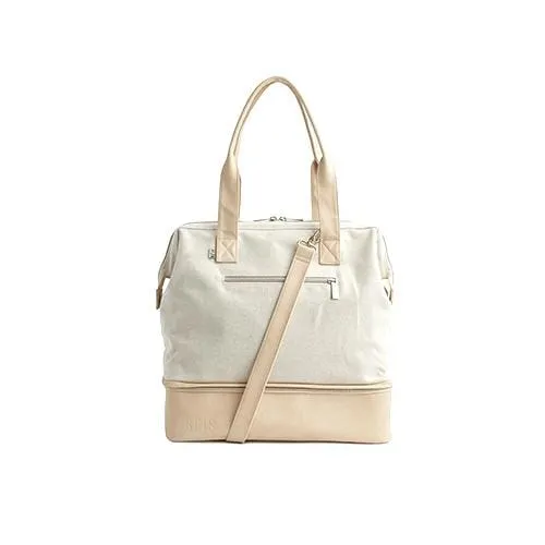 The Convertible Mini Weekender in Beige