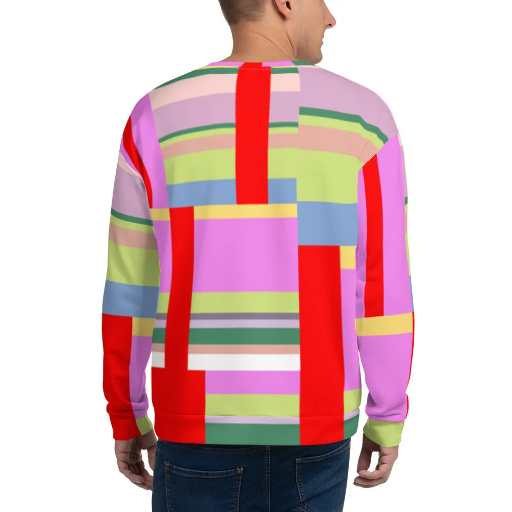 Unisex Broken Stripes Sweatshirt