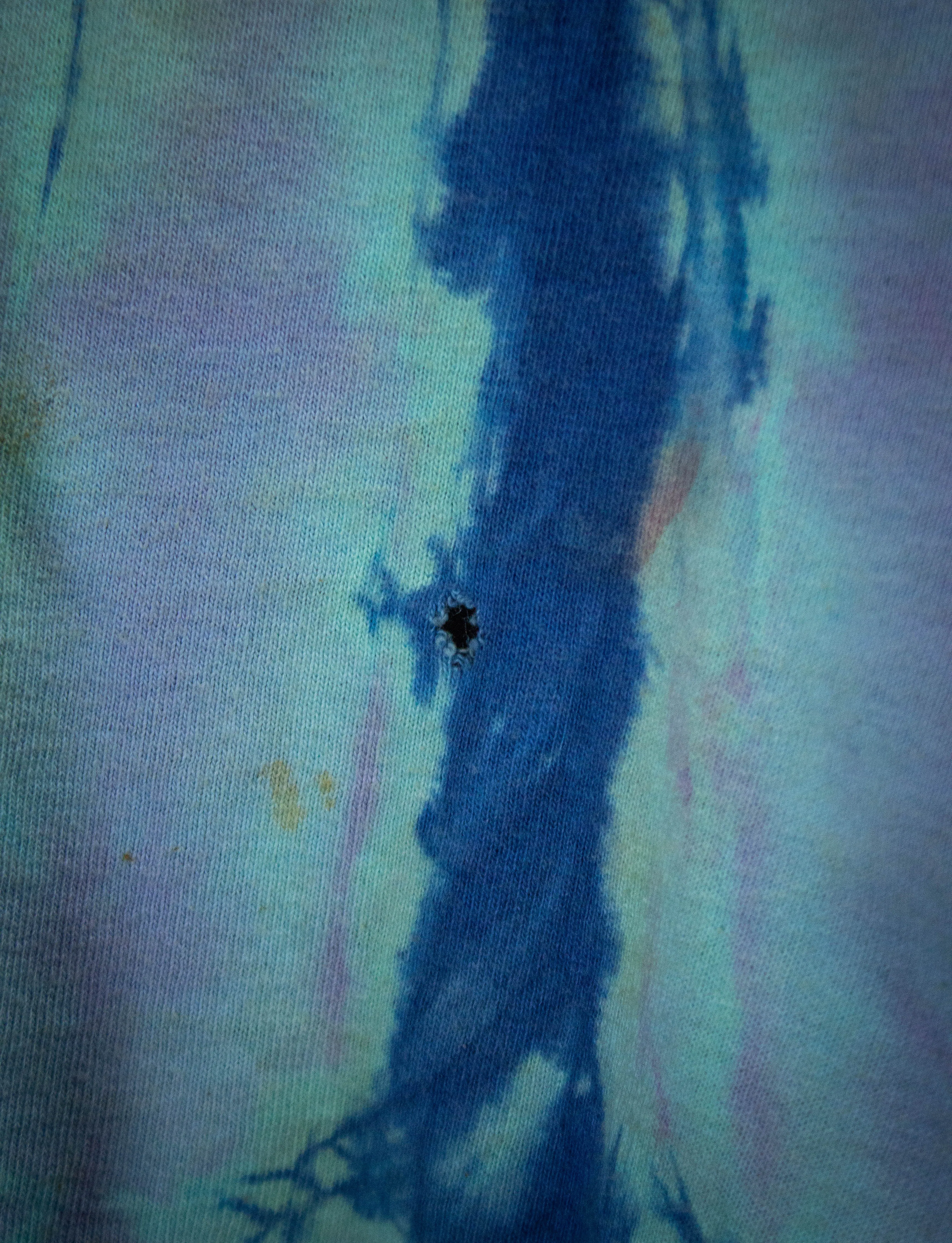 Vintage Dark Star Orchestra Long Sleeve Tie Dye Concert T Shirt 90s Blue/Purple XL