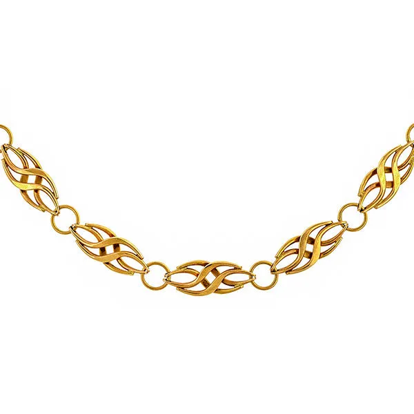 Vintage Fancy Link Chain Necklace