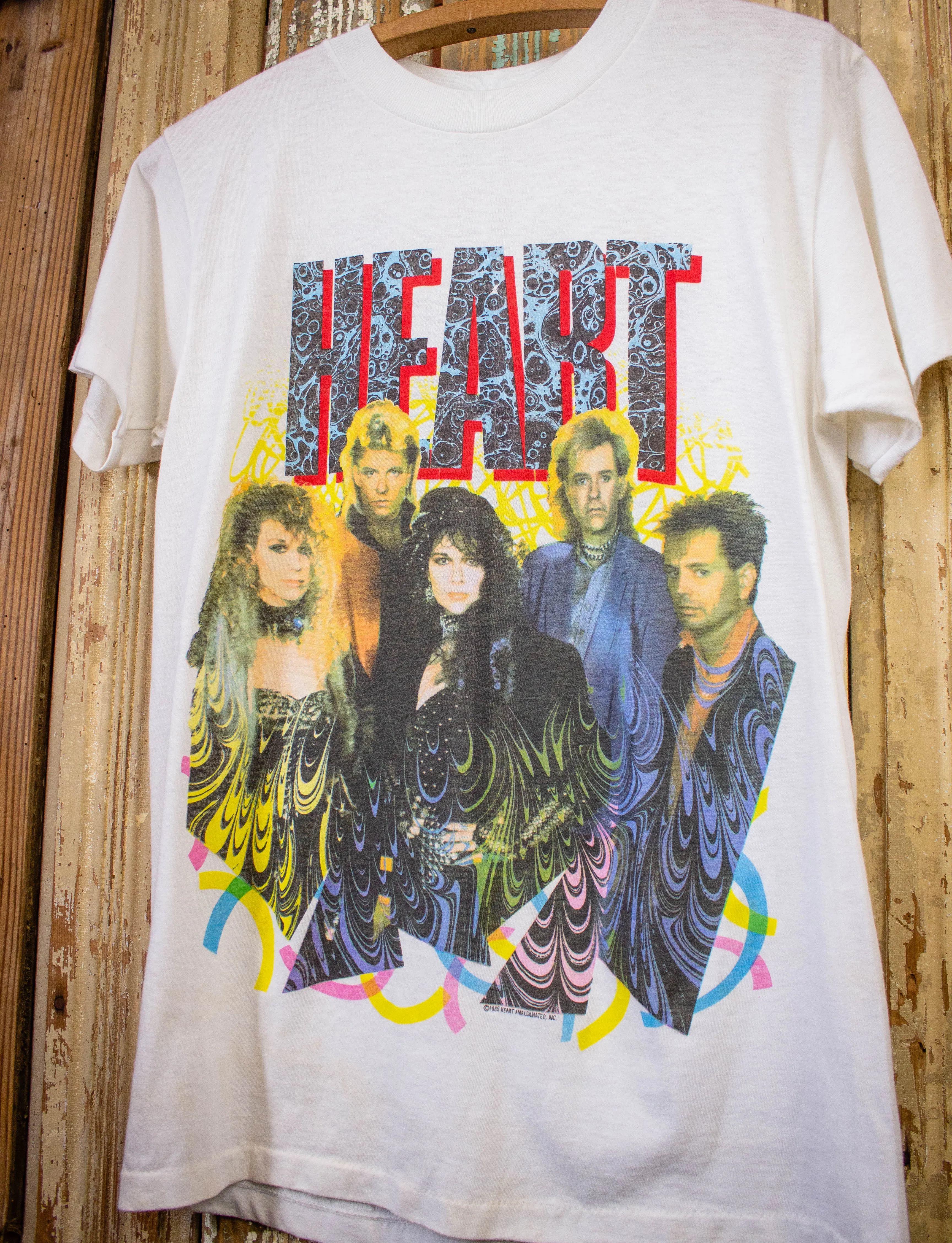 Vintage Heart World Tour Concert T Shirt 1985/86 White Medium