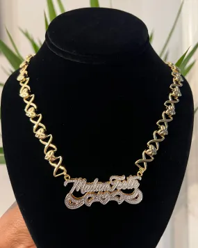 XO Heart Name Necklace