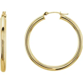 Yellow Gold Hoop Earrings