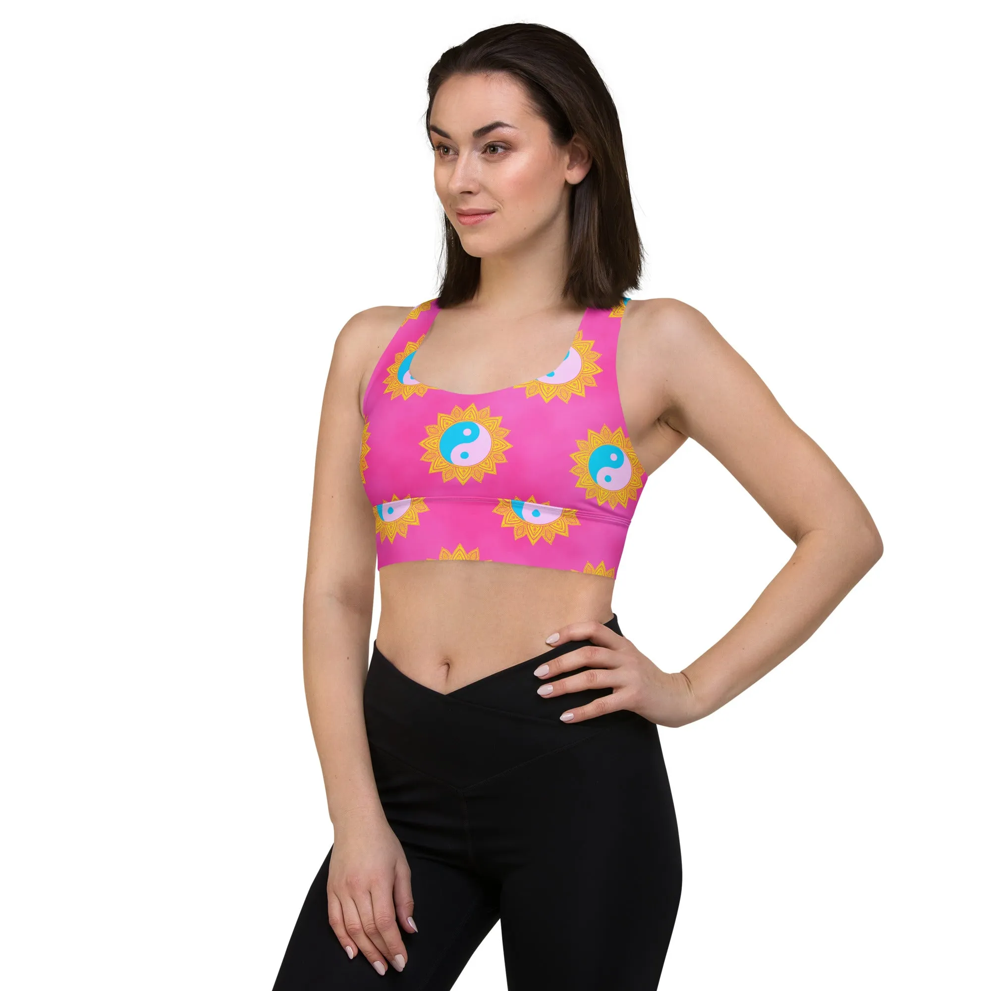 Yin & Yang Longline sports bra